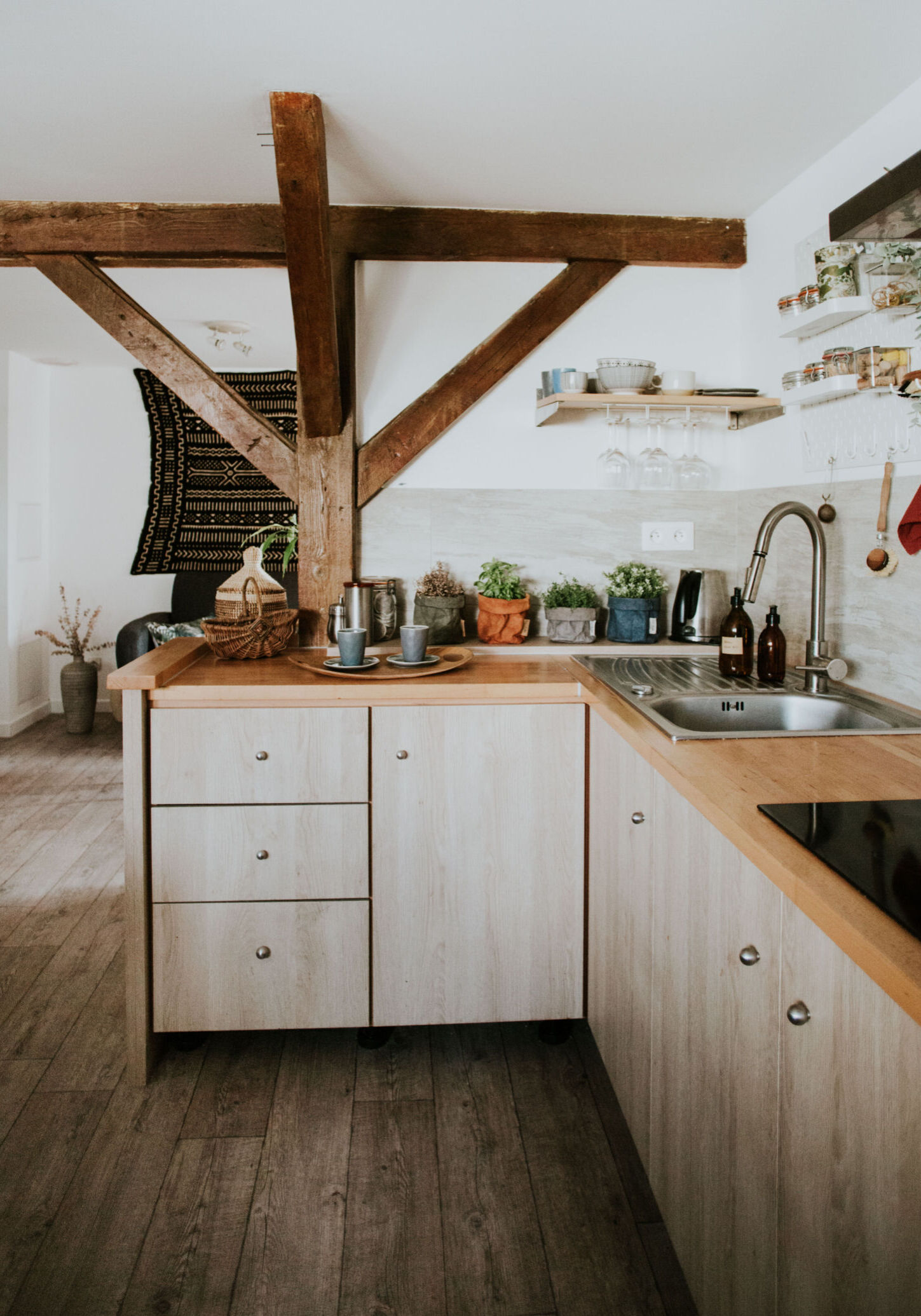 Rénovation cuisine maison alsacienne