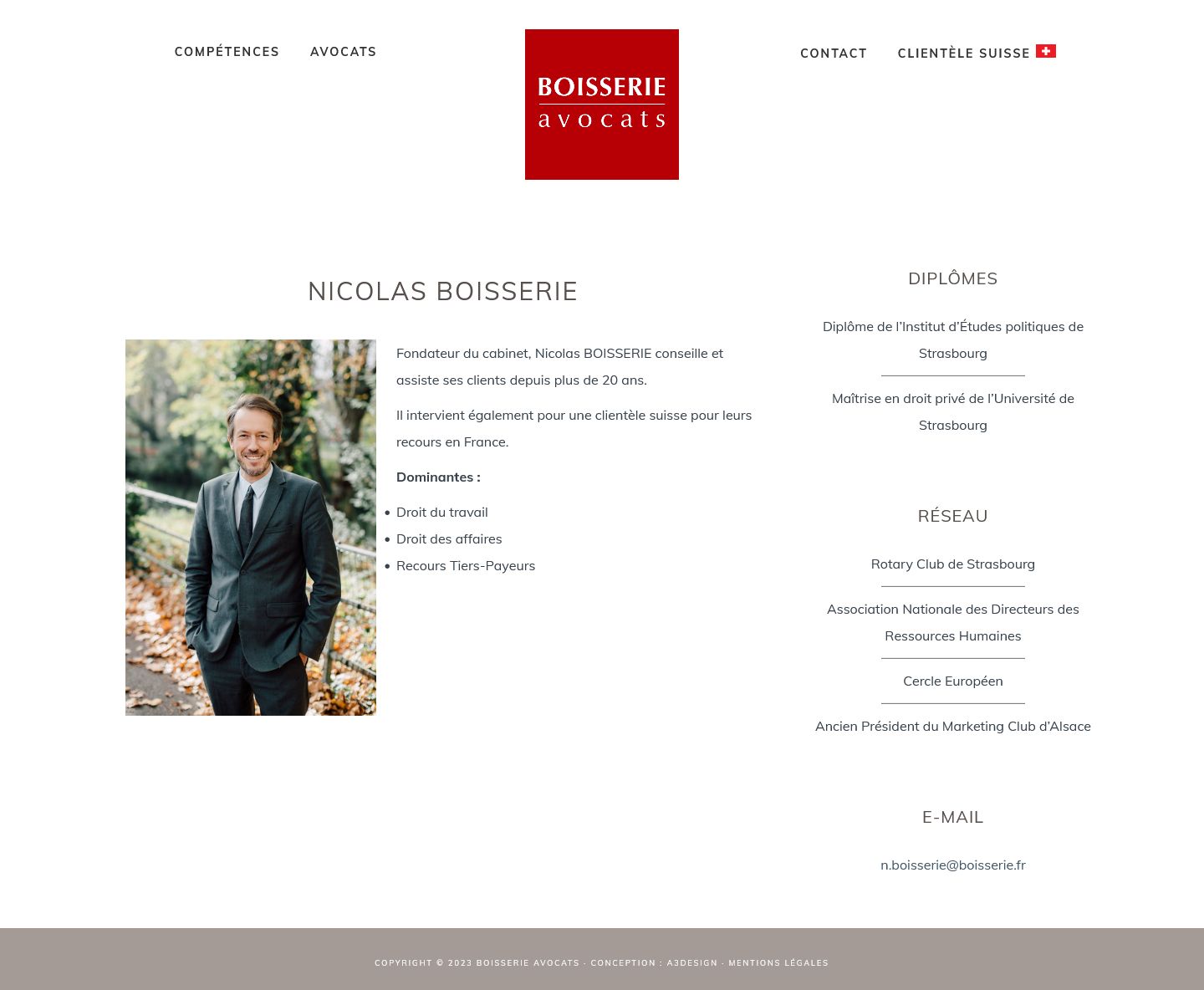 Création site web avocat Strasbourg