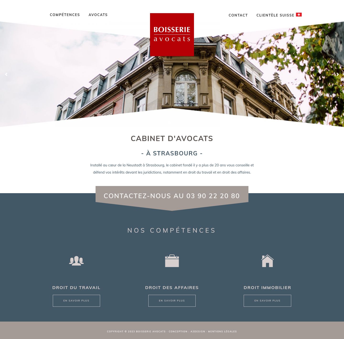 Création site web avocat Strasbourg