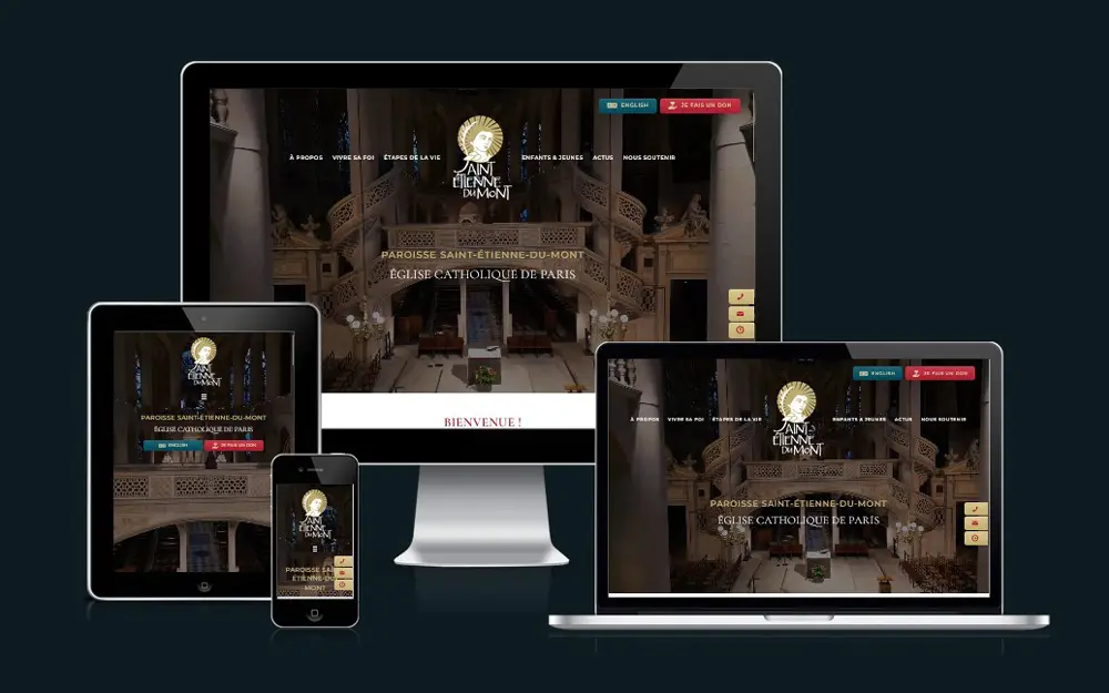 Création site internet paroisse Paris