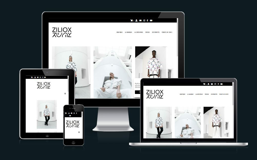Création site mode française Ziliox