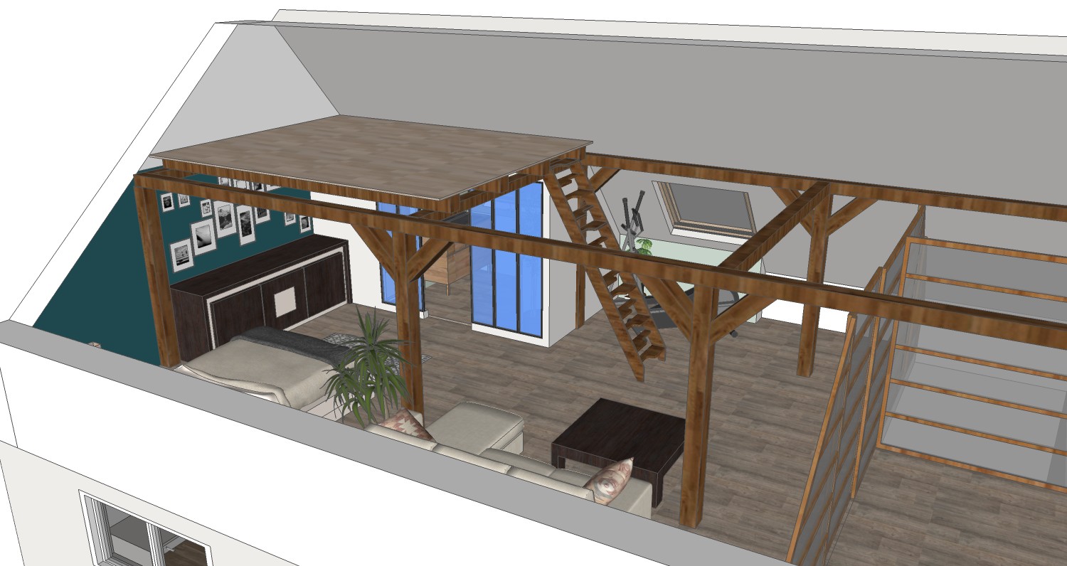 grange-R+1-3 Projet de rénovation grange en 3d