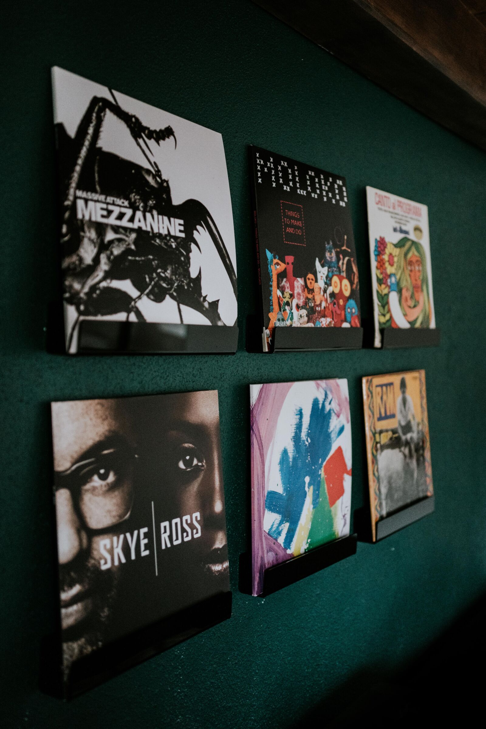renovation-grange-alsacienne-strasbourg (45) Mur de vinyles décoration