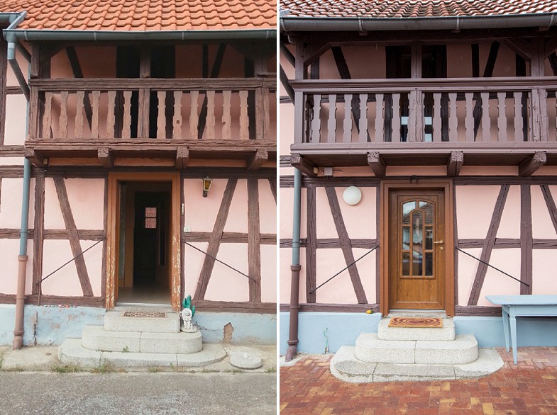 Rénovation maison alsacienne avant après