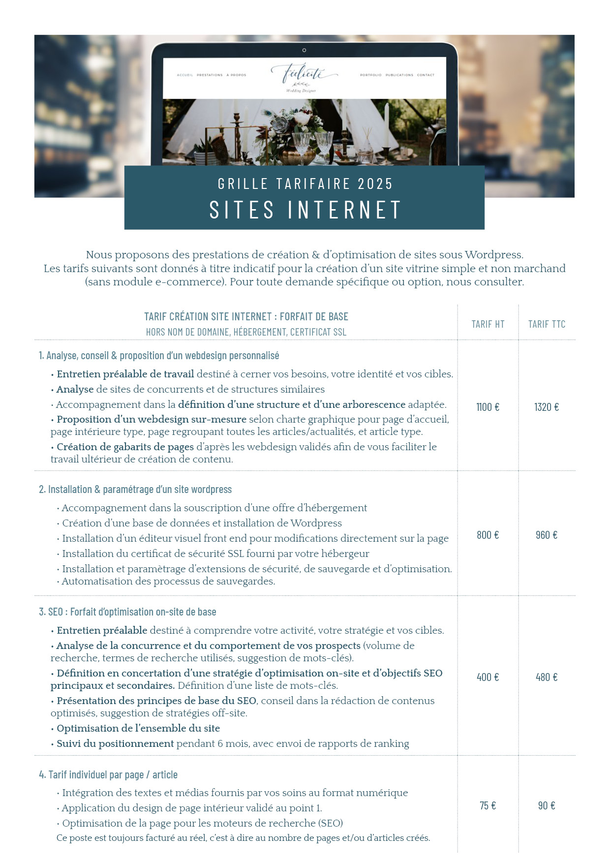 Tarif agence web strasbourg