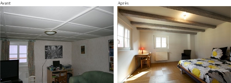 Rénovation maison alsacienne avant après
