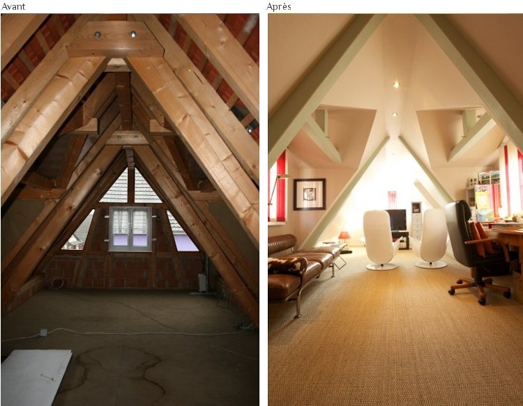Rénovation maison alsacienne avant après