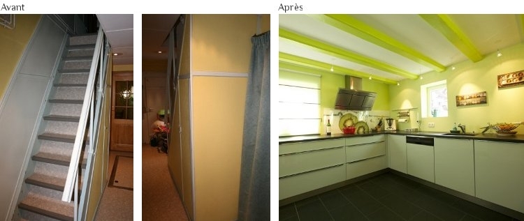 Rénovation maison alsacienne avant après